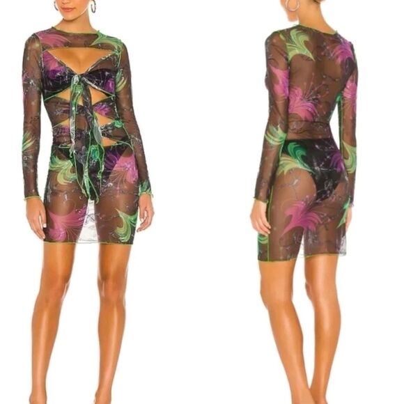 Kim Shui - multi tie mesh dress - made in Italy - Picture 10 of 13